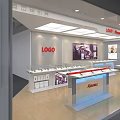 Modern mobile phone store mobile phone store 3d model