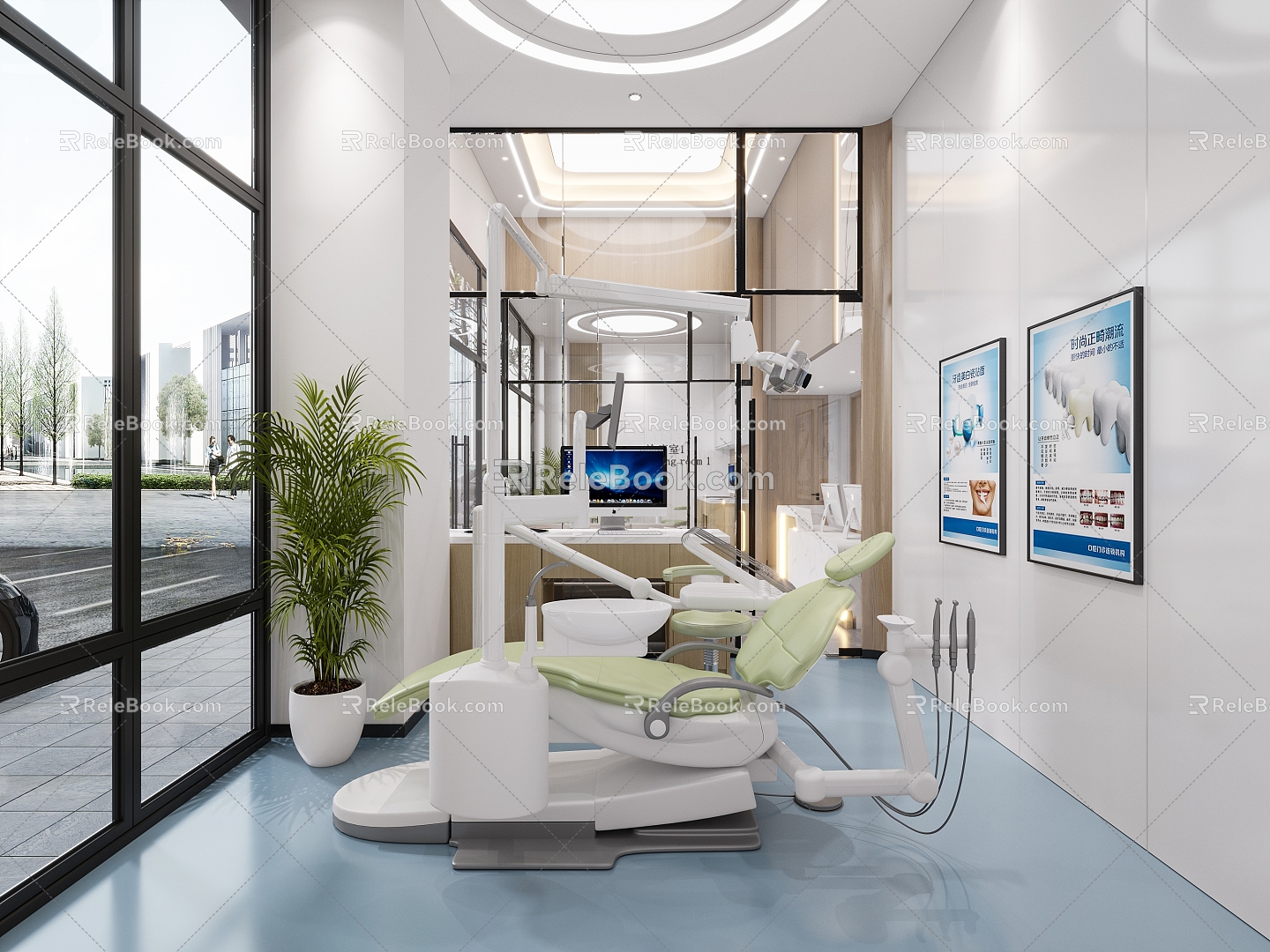 Modern consulting room 3d model