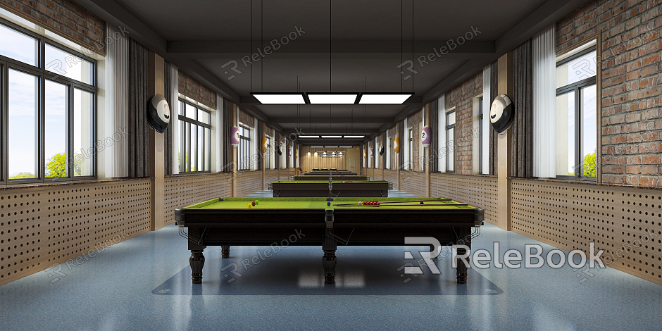 Industrial LOFT Billiard Room model