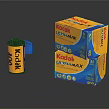 Kodak Ultramax 400 Film Canisters and Boxes Decorative Display Set for Photography Enthusiasts