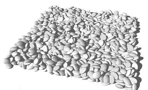 Modern Stone Gravel 3d model