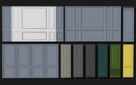 Wall panel 3d model