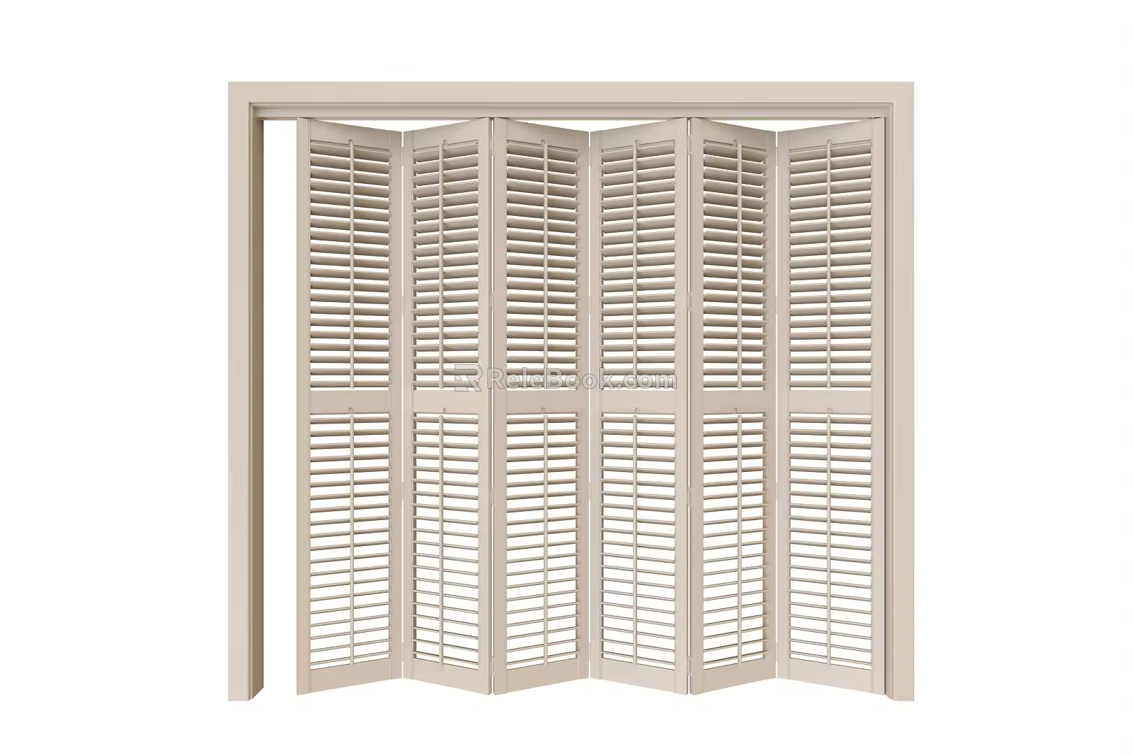 Modern folding door shutter folding door 3d model