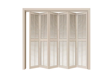 Modern folding door shutter folding door 3d model