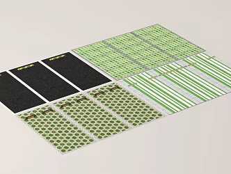 Outdoor parking Modern parking 3d model