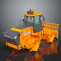Yellow Road Roller Construction Machinery With Cab And Heavy Duty Wheels