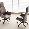 modern office chair venetian blinds swivel chair 3d model