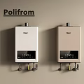 Poliform Wall Mounted Haier Water Heaters With Modern Design And Digital 3d model