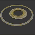 Industrial Metal Mechanical Ring Components With Outer Frame Inner Grooves And Mounting Holes