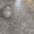 Gray Marble Wall Tile Design With Decorative Spheres In Front