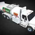 White PEMEX Fuel Tanker Truck With Green Leaf Logo And Orange Labels