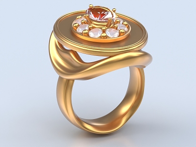 Ring Diamond Ring Gold Ring Gem Ring Bracelet Jewelry 3d model