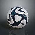 Adidas Brazuca Soccer Ball With Black And White Design And Sport Equipment