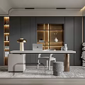 Modern study 3d model