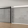 Modern Roller Shutters In Black And White With Metal Slat Design For Interior