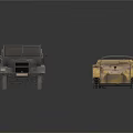 Vintage Military Tank And Armored Vehicles Collection Display On White Background
