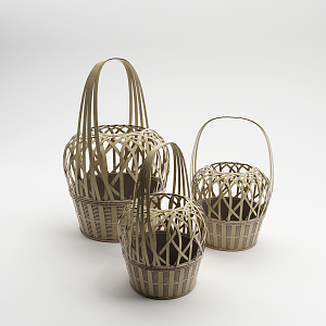 Modern Basket Fire Cage 3d model