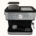Lapavoni Coffee Machine Kitchen Appliance With Silver Black Design Knobs And Pressure Gauge 3d model