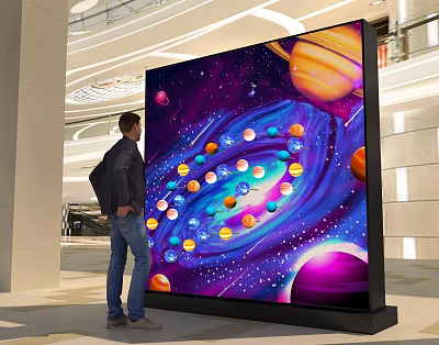 Modern Sign-in Board 3d model