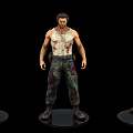 Muscular Man Action Figure in White Tank Top with Bloody Stained Pants