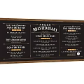 Chalkboard Style Wall Decor With Fresh Roasted Coffee Bean Text And Wooden Frame