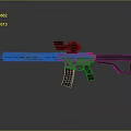 Modern Tactical Rifle With Optic Scope Rail System And Ergonomic Grip