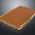 Vintage Leather Bound Book With Brown Cover Classic Design For Daily Life