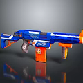 NERF Toy Gun With Blue And Orange Design For Kids Playtime Activities