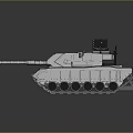 Military Tank Featuring Armored Structure Cannon Turret And Tracked Chassis For Combat Use