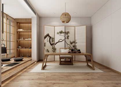 New Chinese Style Study 3d model