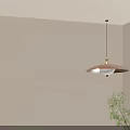 Elegant Modern Wooden Pendant Light with Brass Accent and White Glass Shade
