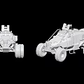 Utility Vehicle Design With Open Structure Large Tires And Roof Mounted Gear