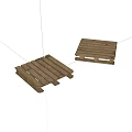 Two Solid Wooden Pallets Ideal For Shipping And Storage Needs
