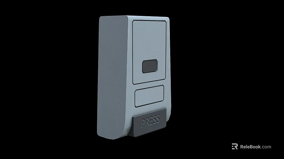White Modern Locker With Press Button And Minimalist Storage Design Features 3d model 