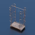 Sturdy Multi Layer Metal Storage Rack for Organizing Household Items at Home