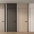 Hinged Doors In Various Colors With Modern Design And Smooth Surface For Interior 3d model