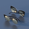 glasses sunglasses reading glasses 3d model