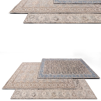 Carpet carpet rug home square carpet simple bedroom carpet 3d model