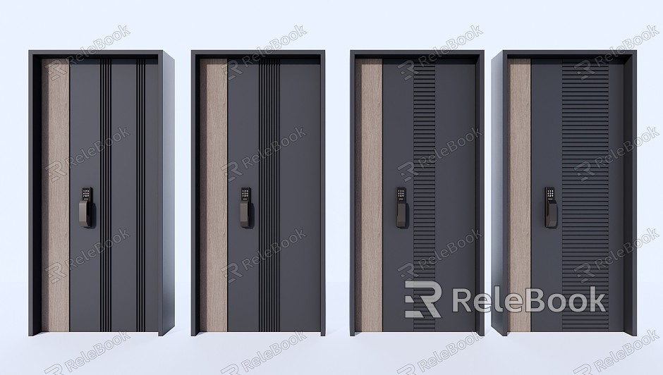 Modern Password Door Entry Door Password Door model