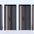 Modern Password Door Entry Door Password Door 3d model