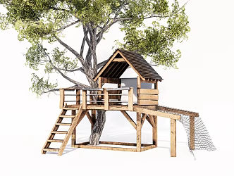 Modern Tree House 3d model