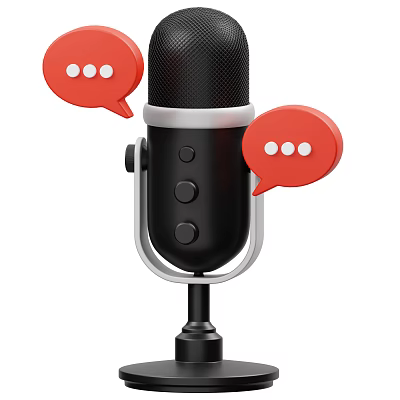 High Quality Headphone Speaker With Built In Microphone And Voice Chat Functions 3d model