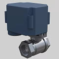 Industrial Electric Actuated Ball Valve with Metal Body and Threaded Connection