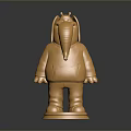 Golden Elephant Sculpture With Hoodie Design On Shiny Base Modern Art Figure
