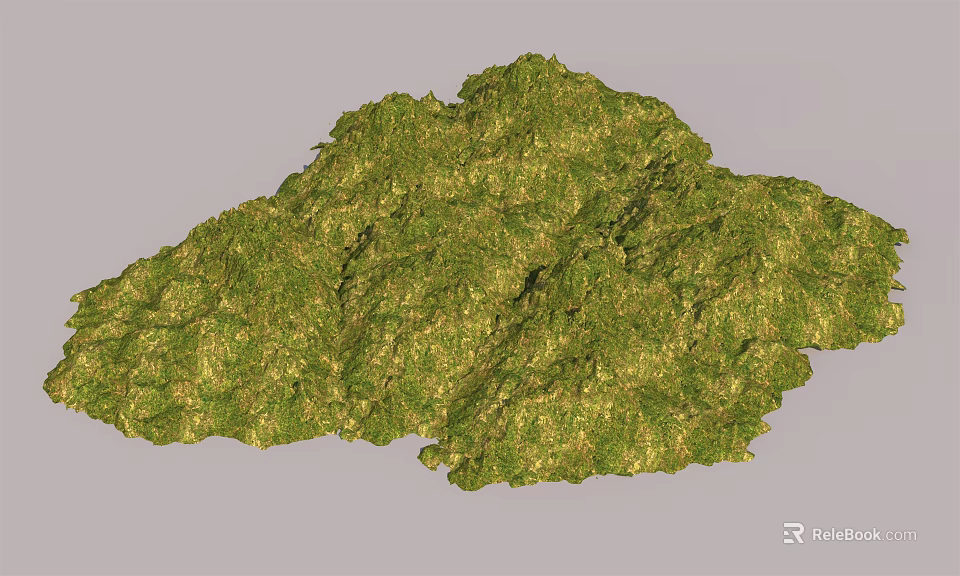 Lush Garden Landscape Design With Green Vegetation And Natural Terrain 3d model 