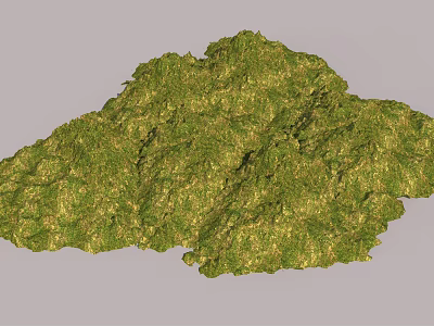 Lush Garden Landscape Design With Green Vegetation And Natural Terrain 3d model