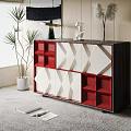 Side Cabinet Combination 3d model