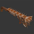 Mechanical Industrial Equipment With Metal Structure And Multiple Connected Parts