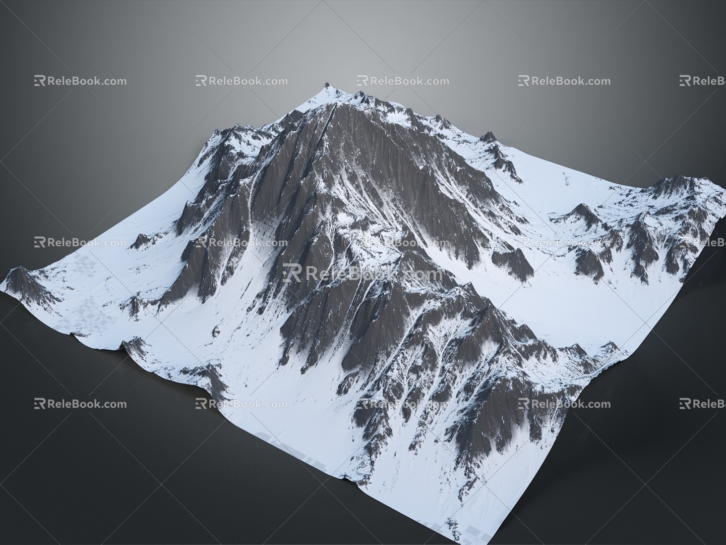 Geography, topography, mountain shape, ridge, ridge, valley, mountain range, canyon, geomorphology, mountain peak, mountain body 3d model