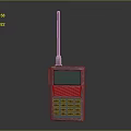 Vintage Handheld Electronic Device With Long Antenna Display Screen And Keypad
